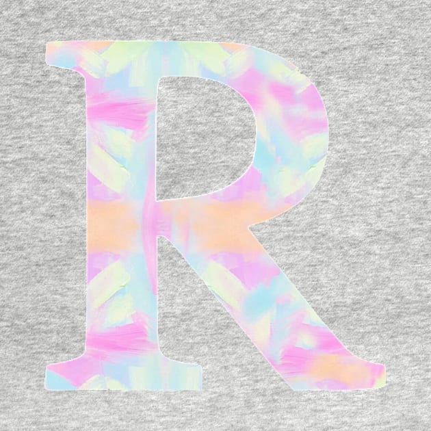 The Letter R Rainbow Design by Claireandrewss